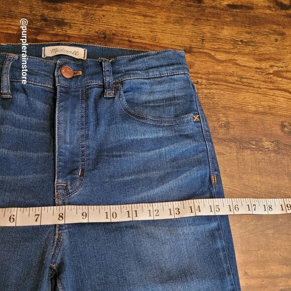 Madewell Jeans 27 Roadtripper Skinny Mid Rise Orson Wash H5804 Stretch Denim - Picture 8 of 13